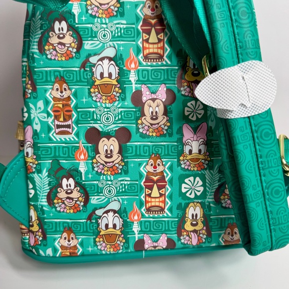 NWT. Loungefly Disney Mickey and Friends Tiki Mini Backpack LE 1000